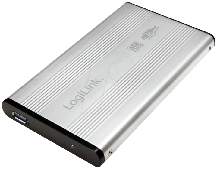 Actual product image LogiLink UA0106A - Enclosure for HDD 2.5 SATA USB 3.0 Silver (2.5")