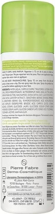 Produktbild A-Derma Exomega Control Emollient Soothing Spray For Dry And Atopic Skin 50Ml (Körperlotion, 50 ml)