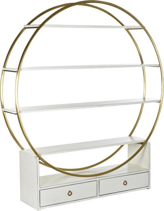 Immagine prodotto DKD Home Decor Shelves 160 x 35 x 180 cm Golden Metal White Poplar (160 x 35 x 180 cm)