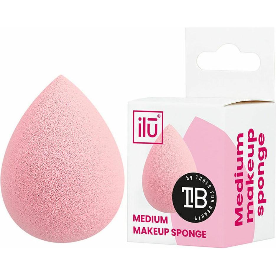 Thumbnail - Tools for Beauty, Zubehör Make-up, T4B ILU Rosa Tropfenförmige Medium Makeup Schwamm Für Foundation, Concealer Und Puder