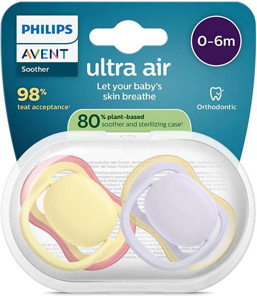 Actual product image Philips Avent Pacifier SCF087/03 ultra air (2x, 0 - 6 Months)