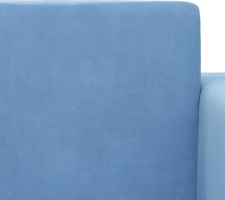 Produktbild vidaXL Kinder-Schlafsofa 2-Sitzer Blau Weicher Plüsch (Kindersofa)
