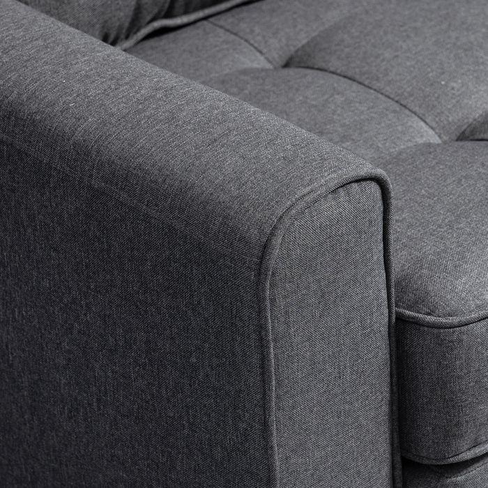 Image du produit Swisshandel24 Schlafsofa Klappsofa 2-Sitzer Stoffsofa Bettsofa Sofa mit Schlaffunktion Sofagarnitur Leinen-Touch G (Canapé-lit)