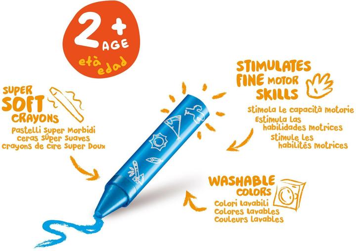 Actual product image Carioca wax crayons (8 x)