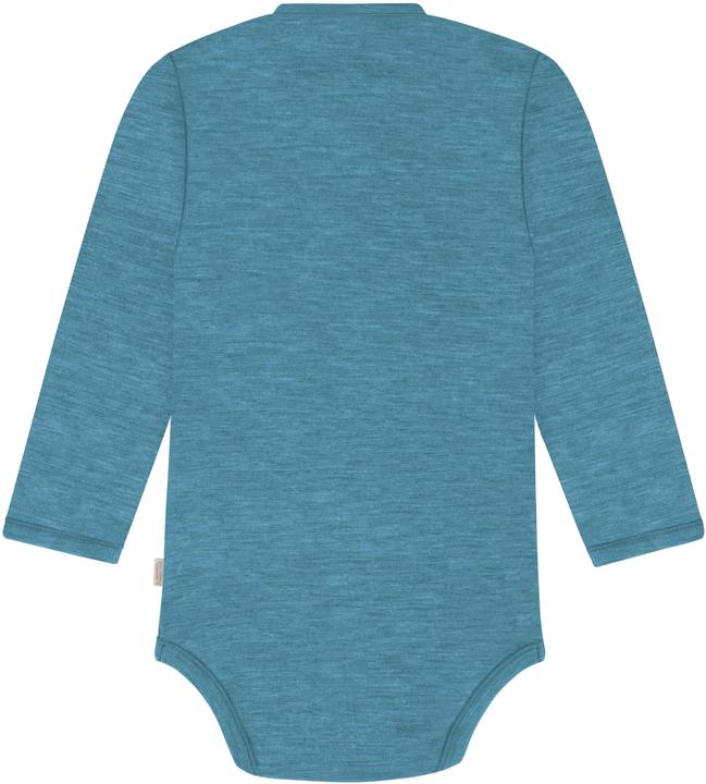 Actual product image Normani Merino baby bodysuit long-sleeved wrap-around body made from merino wool - 9341 (50)