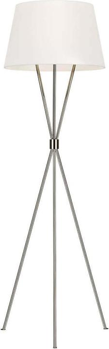 Elstead Lighting Lampada da terra Penny E27 in nichel lucido bianco (E27)