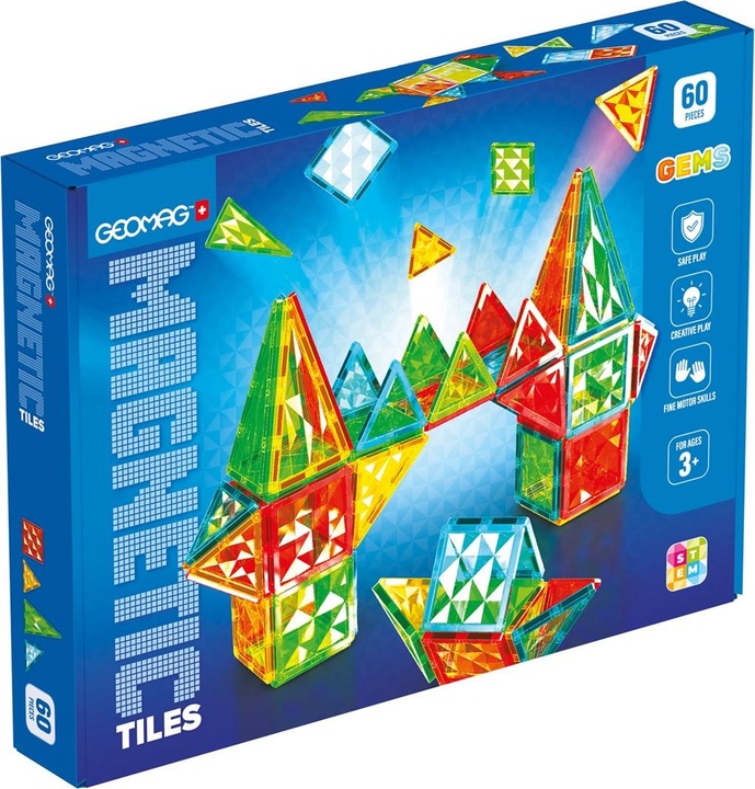 Produktbild Geomag Magnetic Tiles Gems