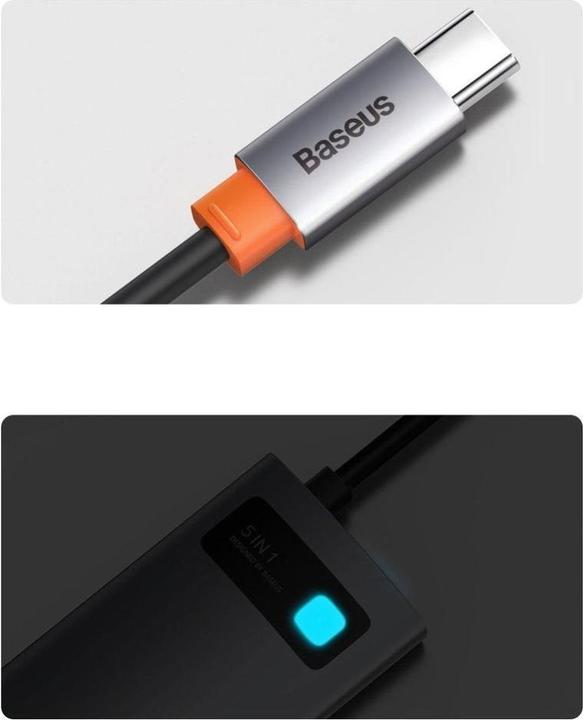 Produktbild Baseus Metal Gelam Series (USB-C, 5 Ports)