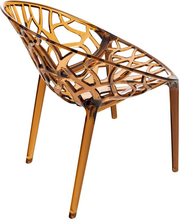 Actual product image CLP CRYSTAL stacking chair, amber