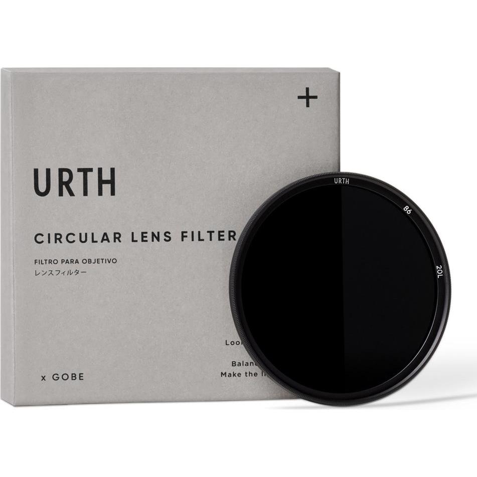 Urth 86mm ND64 (6 Stop) Lens Filter (Plus+) (ND- / Graufilter, 86 mm), Objektivfilter