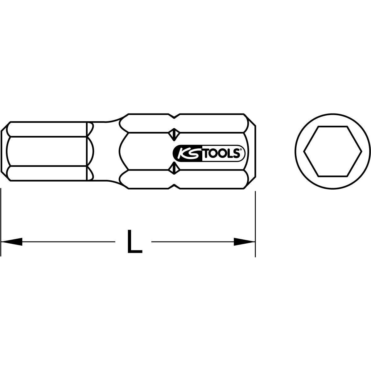 Thumbnail - KS Tools, Bits, 911.3571 (9/64)