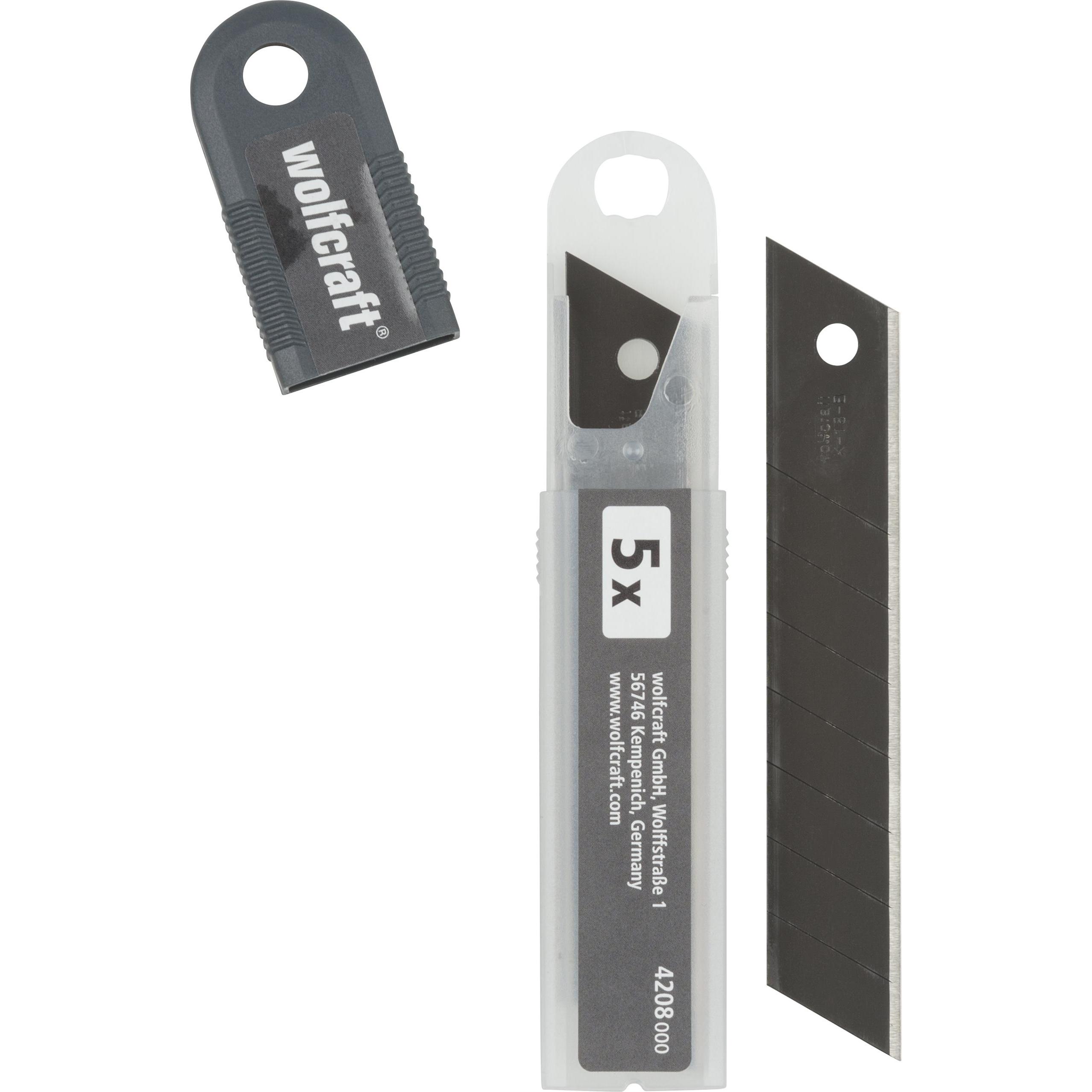 Thumbnail - wolfcraft, Cutter, 5 Profi-Sharp-Abbrechklingen 18 mm schwarz (Cutter)