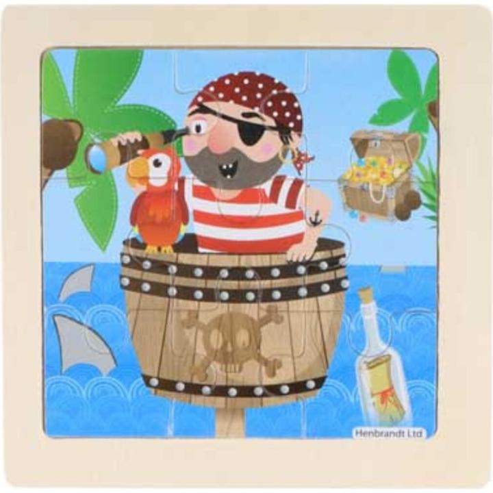 Produktbild Henbrandt Holzpuzzle Piratenbasis 9 Teile (9 Teile)