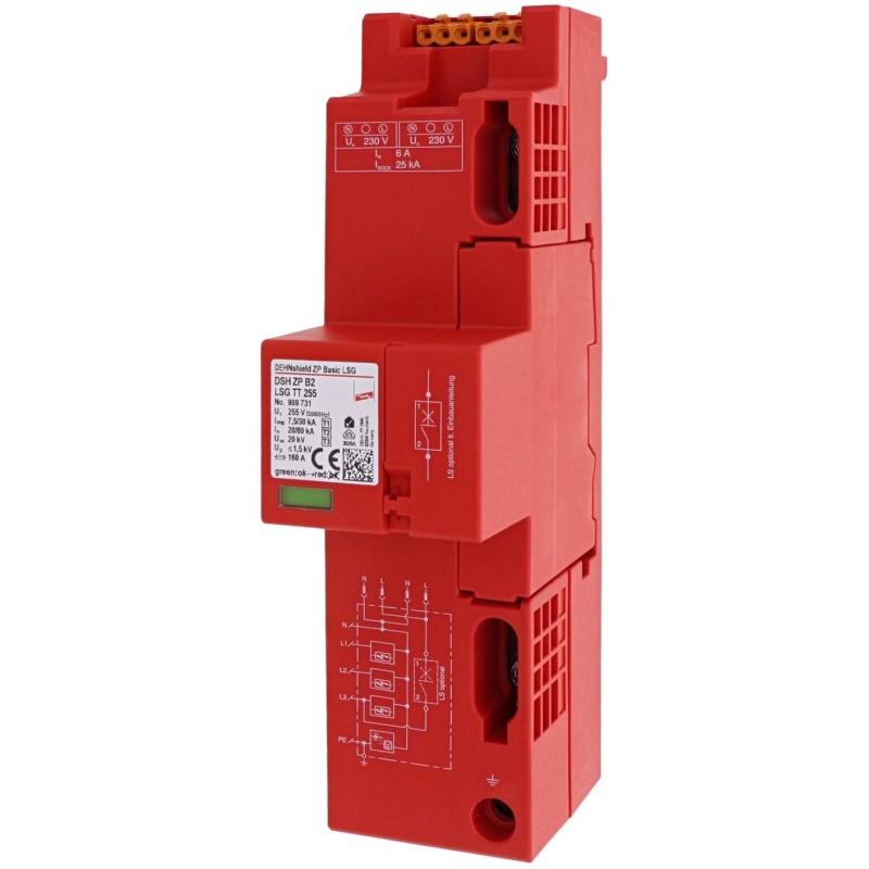 Dehn, Überspannungsschutz, 909731 DSH ZP B2 LSG TT 255