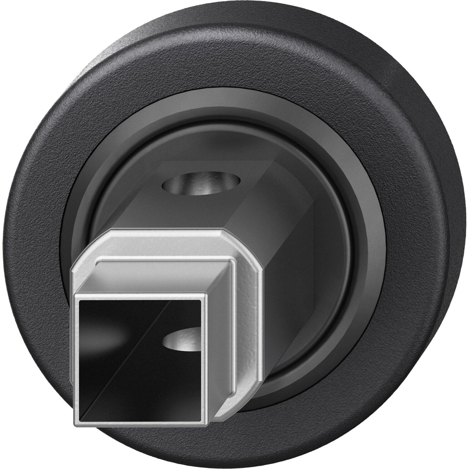FSB, Türgriff + Fenstergriff, Fenstergriff Adapter-Rosette rund, Aluminium schwarz matt (Türgarnitur)