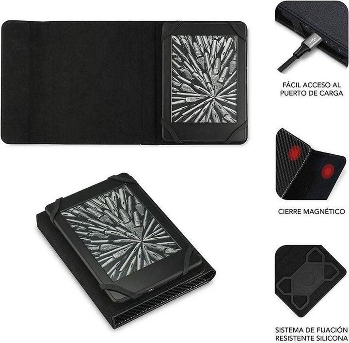 Produktbild Subblim Funda Tablet Clever Ebook Case 6" Black (Amazon Kindle 2024)