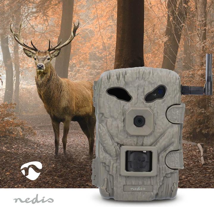 Produktbild Nedis Wildcamera - 1080p@30fps - 30.0 MPixel - 2 MPixel CMOS - IP66 - Zwart No-Glow IR - Nachtzicht - Kijk