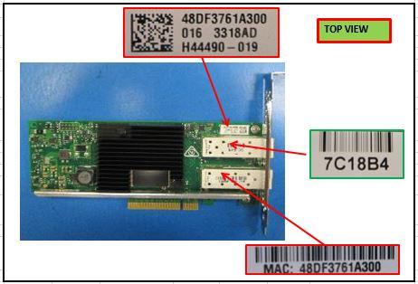 Actual product image HPE 562SFP+, PCIe, 2-port SFP+, 10Gb (Mini PCI Express)
