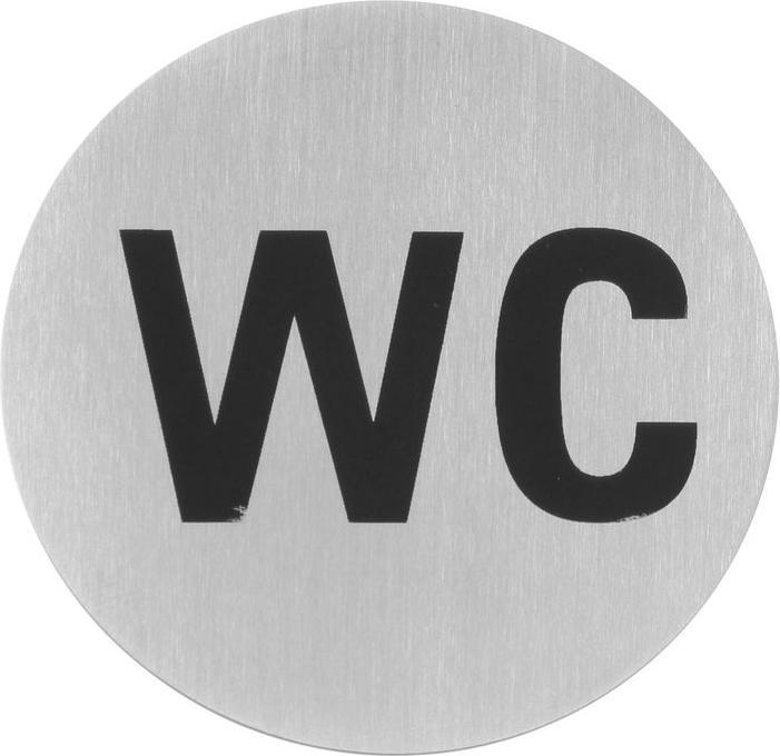 Hendi Türschilder "Toilette" aus Edelstahl, satiniert