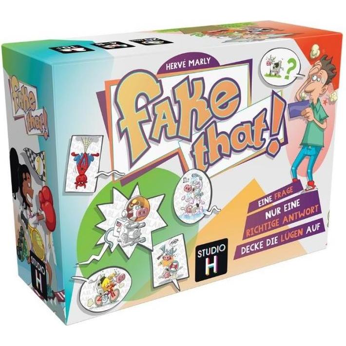 Asmodée BLAD0010 - Fake That!, Quizspiel, für 4-8 Spieler, ab 10 Jahren (DE-Ausgabe) (Deutsch)
