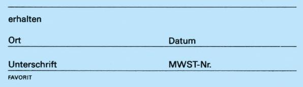 Produktbild Favorit Durchschreibebuch Quittungen mit Selbstdurchschreibepapier (150 x)