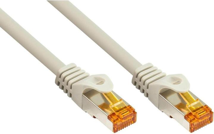 Produktbild Varia Cat 7 RJ45 Patchkabel TPE 0,15m Grau S/FTP – Hochwertiges Netzwerkkabel (S/FTP, CAT7, 0.15 m)