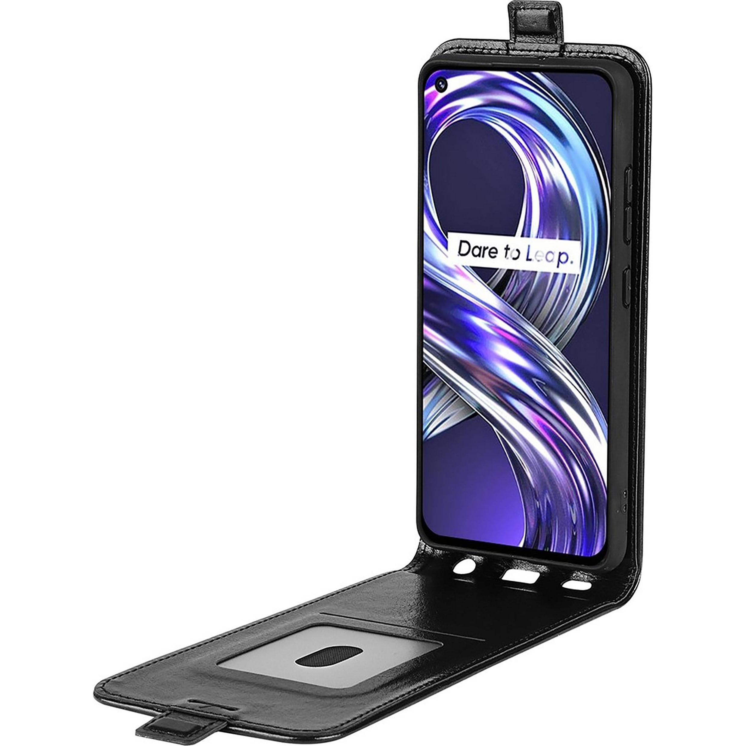 Cazy Flip Hülle Kompatibel mit Realme 8i - klappbar Kunstleder - (Realme 8i), Smartphone Hülle, Schwarz