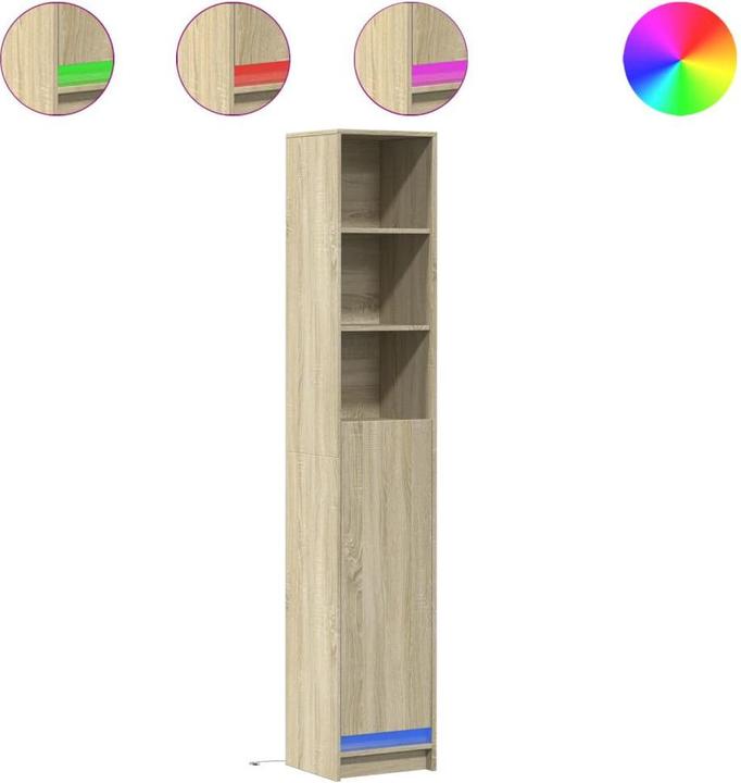 Actual product image vidaXL LED sideboard