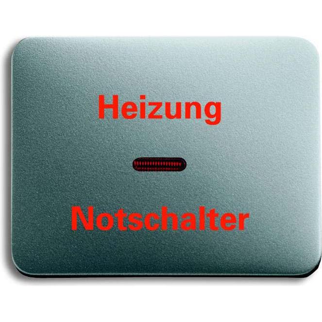 Busch-Jaeger, Zubehör Schalterprogramm, Wippe Heizung mit Aufdruck und Kalotte Alpha Exclusiv/Alpha Nea titan 1789 H-266