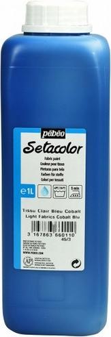 Immagine prodotto Pebeo Setacolor Tessuti Chiari (Blu cobalto, 1000 ml)