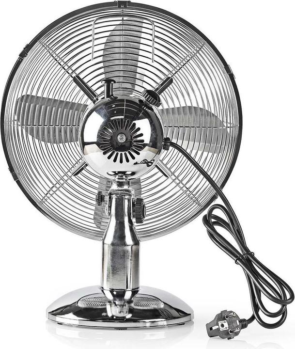 Ventilateur de table "Capitol", réglable, oscillant et fixe (moteur AC 37W, 3 vitesses), beige