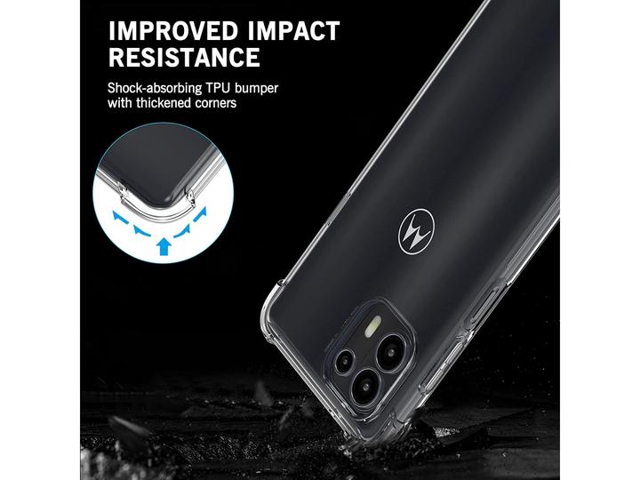 Produktbild Screenguard Motorola Edge 20 Lite Hülle Crystal Soft Airbag Bumper (Motorola Edge 20 Lite)