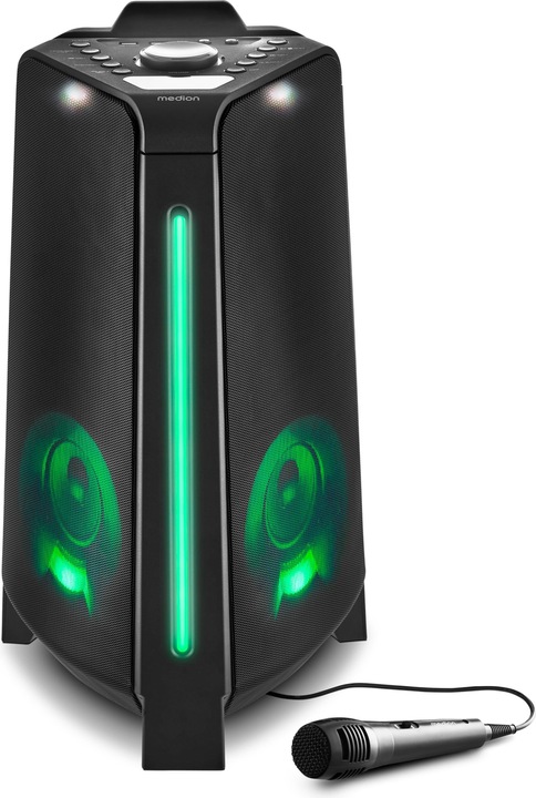 Immagine prodotto Medion MD 43552 Altoparlante Party nero (4 h, Corrente elettrica, Batteria ricaricabile)