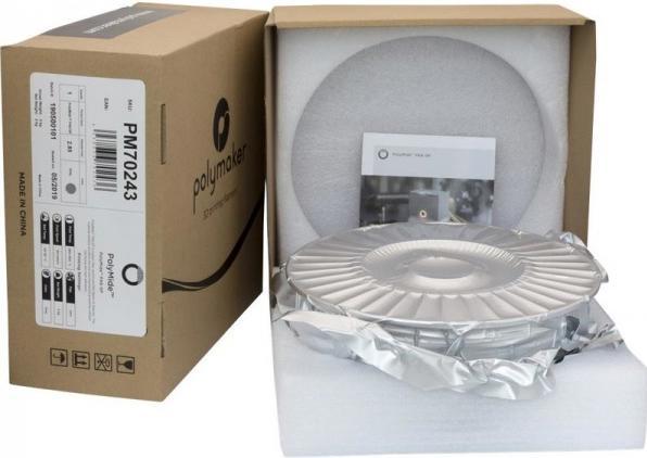 Actual product image Polymaker PolyMide PA6-GF - Grey - 2.85mm (Nylon, Carbon, 2.85 mm, 2000 g, Grey)
