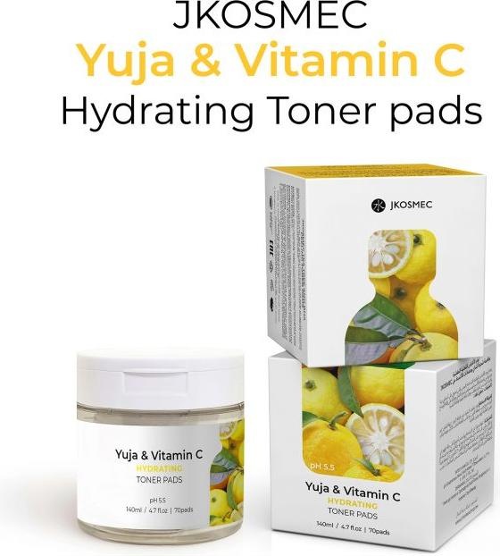 Produktbild JKosmec Yuja and Vitamin C Hydrating Toner Pads (Reinigungstücher)