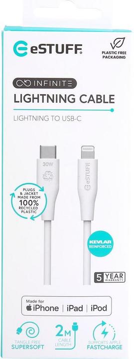 Image du produit eSTUFF INFINITE Super Soft 100 (3 m, USB 2.0)