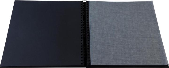 Actual product image Exacompta Fotoalbum mit Spiralbindung, 60 Seiten schwarz, 32x32 cm, Graphik (32 x 32 cm)