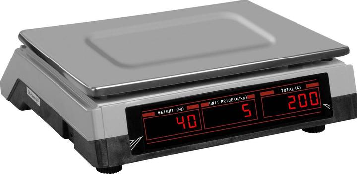 Produktbild Steinberg Kontrollwaage Ladenwaage Marktwaage 40 kg 2 g 33,7 x 23,1 x 0,6 cm