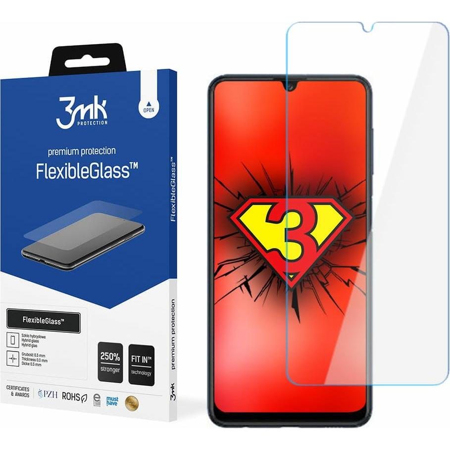 3MK FlexibleGlass Sam M325 M32 Szkło Hybrydowe (1 Stück, Samsung Galaxy M32), Smartphone Schutzfolie, Transparent
