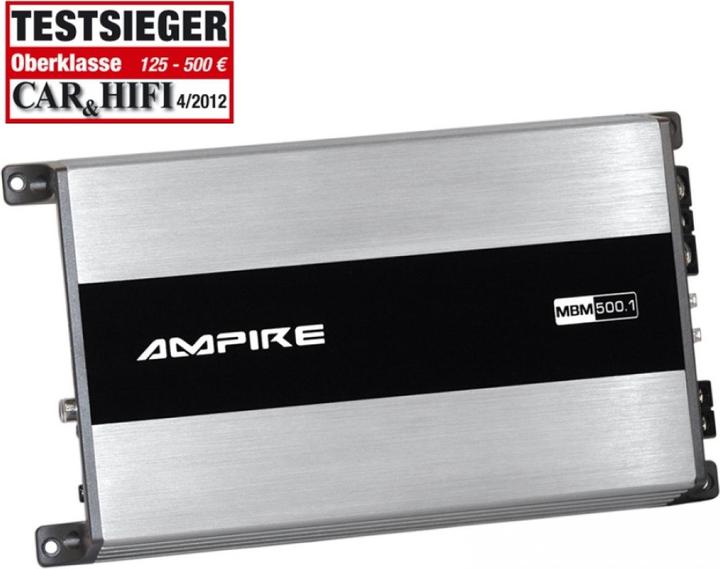 Ampire Endstufe, 1x 500 Watt, Class D (3.Generation) (Mono-Verstärker)