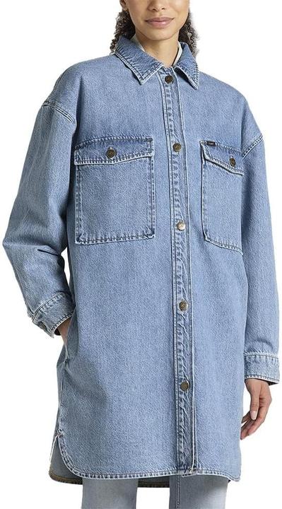 Immagine prodotto Lee Langwerpige overshirt voor dames, marineblauw, medium (M)