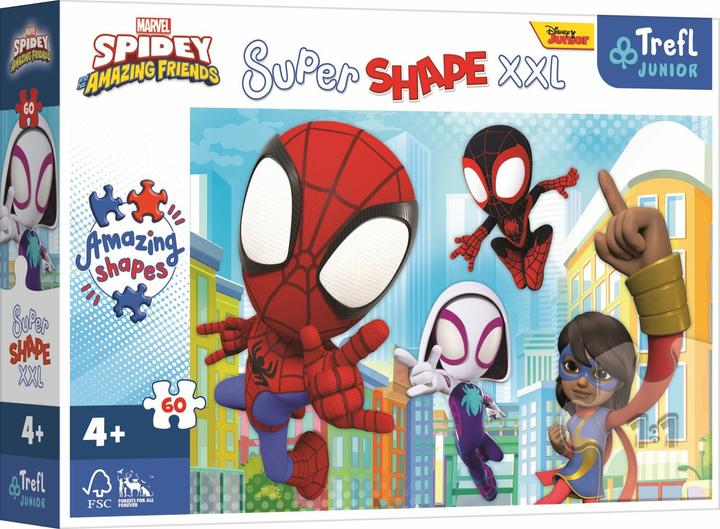 Immagine prodotto Trefl Puzzle 60 pezzi Super Shape XXL Clever Spider (60 pezzi)