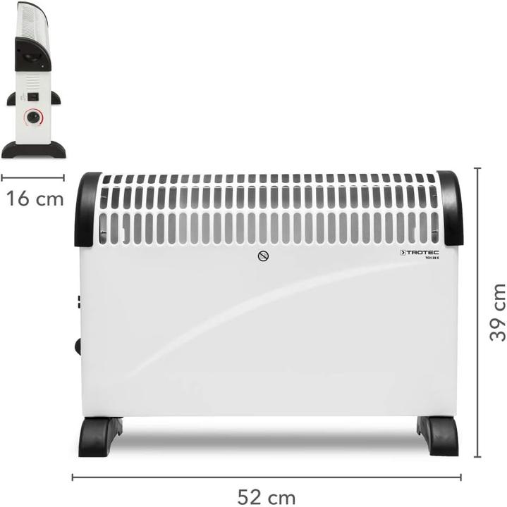 Actual product image Trotec Convection heater TCH 20 E, Name: Conv. heats. TCH-20-E, Suitable room size (m2): up t (2000 W)