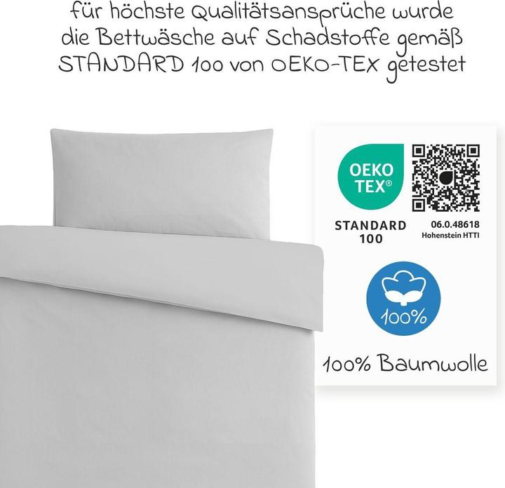 Produktbild Makian Bettwäsche 100 x 135 cm / 40 x 60 cm - Uni (100 x 135 cm, 40 x 60 cm)