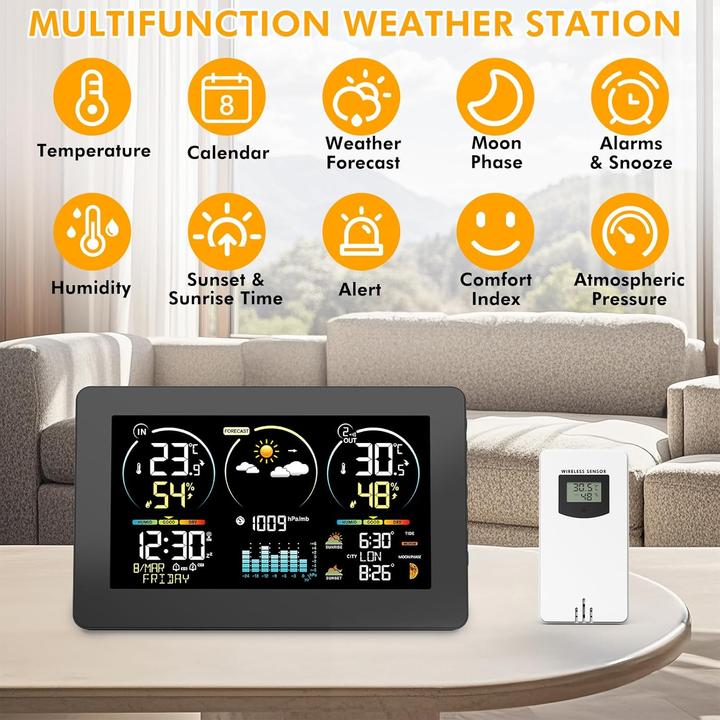 Actual product image Voksun Wetterstation mit Aussensensor