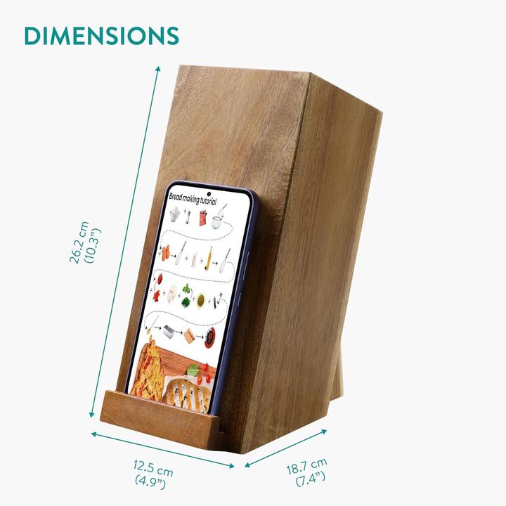 Produktbild Navaris Messerhalter mit Smartphone- und Tablethalter