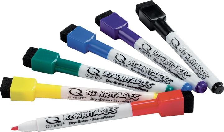 Nobo Whiteboard Marker Quartett Farbe (Assortiert, 3 mm, 6 x)