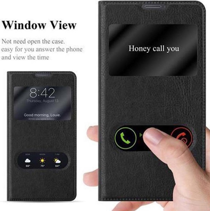 Produktbild Cadorabo Book mit View Doppelfenster Cover (Samsung Galaxy Note 4)