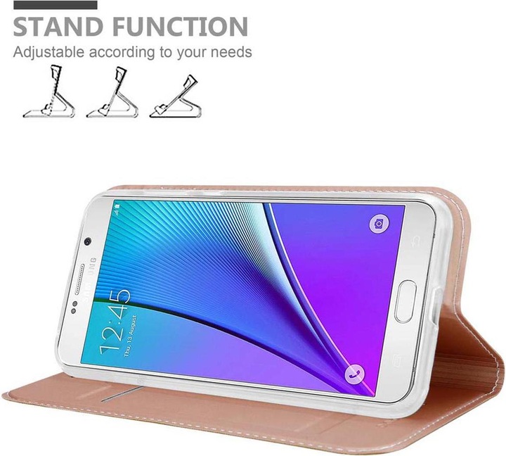 Actual product image Cadorabo Book Classy Style Cover (Samsung Galaxy Note 5)