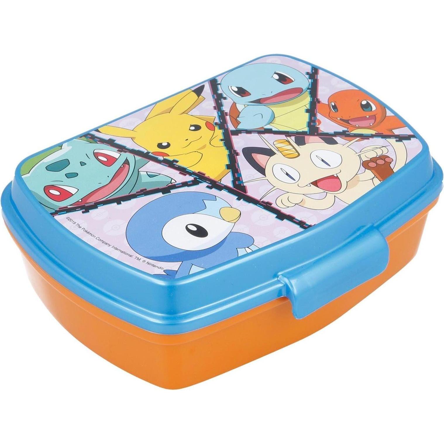 Stor Pokémon Pikachu, Schiggy und Co. - Lunchbox, Lunchbox, Mehrfarbig